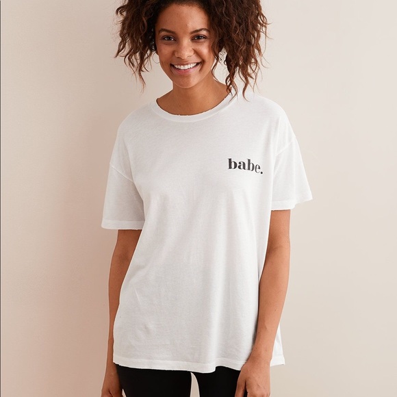 aerie Tops - Aerie Boyfriend Oversized T-Shirt